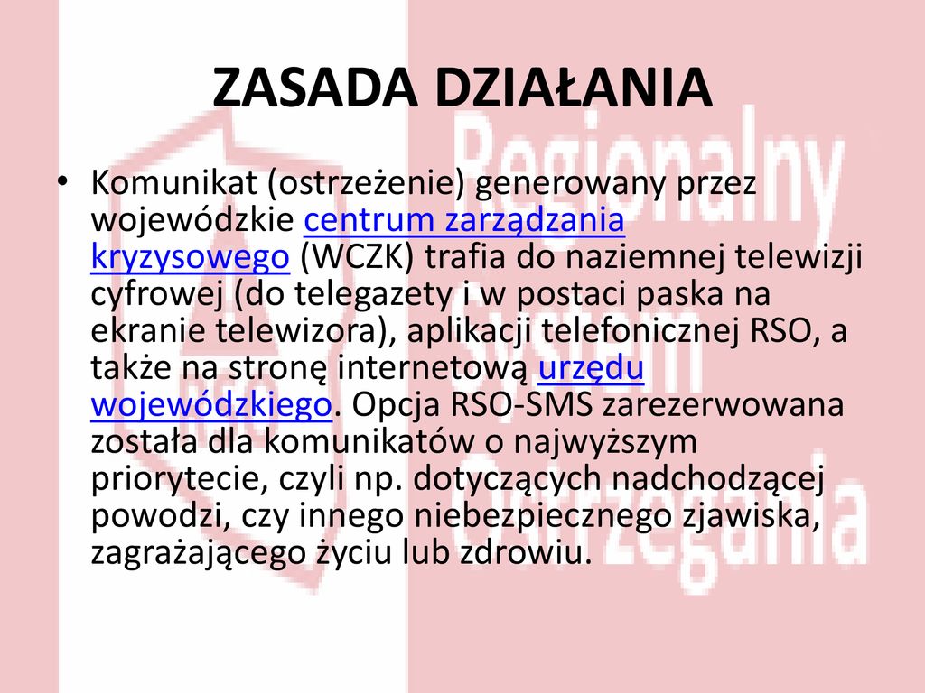 Regionalny System Ostrzegania Rso Ppt Pobierz